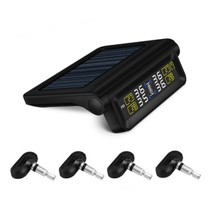 ระบบตรวจวัดความดันยางรถยนต์ TPMS การควบคุมความสว่างอัตโนมัติแบบไร้สายพลังงานแสงอาทิตย์4เซ็นเซอร์อุปกรณ์ตกแต่ง - Product Image 2