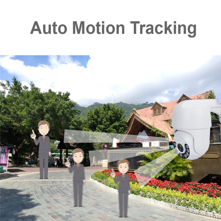 Full Color HD1080P 2MP/3MP/4MP/5MP/8MP Night Vision Two Way Audio Icsee Outdoor Waterproof Wifi CCTV Security PTZ Dome IP Camera