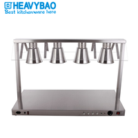 Heavybao 1500W Hôtel Équipement Buffet Rapide Plomb En Acier Inoxydable Alimentaire Chaleur Lampe Bidirectionnelle Conservation De La Chaleur