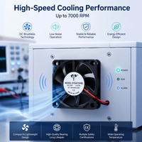Kompakt 45mm 45*45*10mm Soğutma Fanı 4510 DC Fırçasız 24V 12V 5V Düşük Gürültülü Kovanlı Rulmanlı DC Fırçasız Aksiyal Fan
