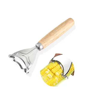 corn peeling machine wood sheller cutter remover cooking tools corn cob peeler corn peeler with handle