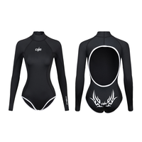 DIVESTAR 2MM Neoprene Waterproof Bikini Wetsuit untuk Freediving & Berenang Pakaian Renang Nylon Pakaian Pantai untuk Wanita