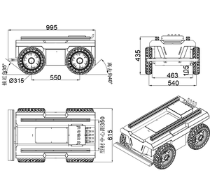 Robot de Entrega Autónomo Multi-Escenario |   Solución Logística para Parques Médicos Escolares |   Vehículo de Carga Autónomo con IA, 6-8 Horas de Autonomía - Product Image 3