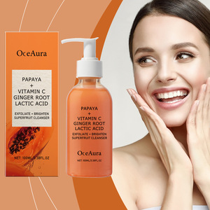 <span class=keywords><strong>Detergente</strong></span> <span class=keywords><strong>Viso</strong></span> Esfoliante alla Papaya OCEAURA, Rimuove le Cellule Morte, Purifica i Pori, Illumina la <span class=keywords><strong>Pelle</strong></span> Spenta, Leviga con Acido Lattico e Zenzero - Product Image 2