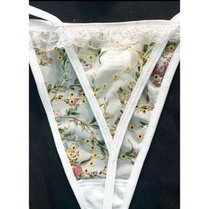 Set di Lingerie da donna Sexy in metallo con catena e circonferenza delle gambe divertente reggiseno e slip - Product Image 4