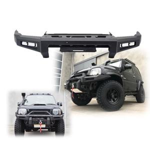 HIACE HOME usage pour kit carrosserie 4X4 <span class=keywords><strong>Suzuki</strong></span> Jimni JB23 JB23W HULK pare-chocs avant tout-terrain avec protection de calandre en acier boue noir - Product Image 1