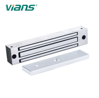 Serrure magnétique électrique à porte simple en acier inoxydable certifiée CE, 280 kg/600 lb, étanche, DC12V/24V, cylindres de serrure 210x42x29 mm
