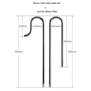 Écumeur de surface en métal de haute qualité, tuyau en acier inoxydable, entrée et sortie <span class=keywords><strong>pour</strong></span> <span class=keywords><strong>aquarium</strong></span>, réservoir planté - Product Image 3