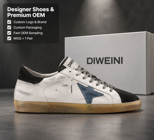 Chaussures de luxe pour hommes et femmes, haute qualité, patch étoile effet vieilli, baskets, zapatillas, neuves - Product Image 1