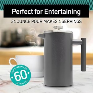 Unisweet Classic – Ensemble Presse-Agrumes et Pot à <span class=keywords><strong>Café</strong></span> en Acier Inoxydable 304 – Extraction de <span class=keywords><strong>Café</strong></span> Pur et Fort – Modè<span class=keywords><strong>le</strong></span> Durable et Résistant à la Rouille - Product Image 5