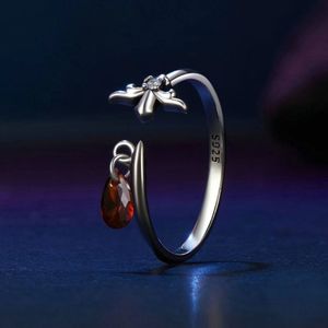 UM JEWELRY Anelli Regolabili a Farfalla in Argento Sterling 925 Placcato Oro con Zirconi di Alta Qualità per Donne, Ideali per Feste - Product Image 2