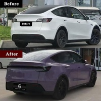 Kit de Carrocería para Tesla Model Y 2021+ a 2025, Parachoques Delantero, Parachoques Trasero, Guardabarros, Faldones Laterales, Capó, Vidrio