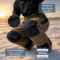 Pantalon de ski pour homme, pantalon de ski chaud et coupe-vent pour l'hiver, pantalon de snowboard ample