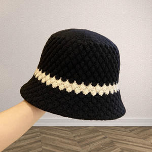 Vente chaude Personnalisé Solide Couleur Creux Seau Cap Avec Streak D'été Soleil Crème Solaire Pêcheur Plage Cap Seau Ombre Chapeaux - Product Image 5