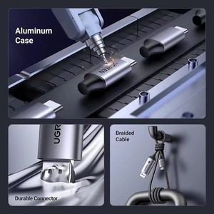 Nuevo <span class=keywords><strong>Cable</strong></span> UGREEN <span class=keywords><strong>USB</strong></span> <span class=keywords><strong>C</strong></span> a <span class=keywords><strong>DisplayPort</strong></span> <span class=keywords><strong>1.4</strong></span> Thunderbolt 3/4, <span class=keywords><strong>USB</strong></span> Tipo <span class=keywords><strong>C</strong></span> a DP 8K, 32.4Gbps, para iPhone 15, Macbook Pro, iPad - Product Image 5