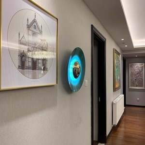 UFO Wall Lamp Round Led <b>Touch</b> Control Bedroom Living Room Decorative <b>Light</b> E27 25000 Hours Lifespan - Product Image 4