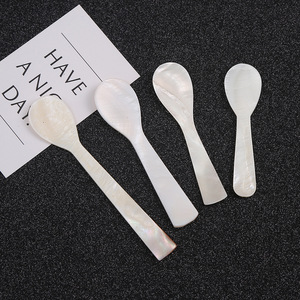 Cuillère de service artisanale en nacre de style européen de luxe, cuillère à caviar, à glace et à beurre haut de gamme, vaisselle élégante - Product Image 2