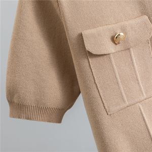 Completo in Maglia di Alta Qualità Francese per <span class=keywords><strong>Donna</strong></span>, Primavera-Estate 2026, Nuovo Set Due Pezzi, Stile Dolce e Delicato, Gonna a Maniche Corte - Product Image 6