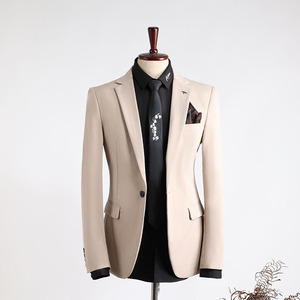 Costumes pour hommes 3 pièces, blazer, gilet, pantalon, costume d'affaires de mariage à simple boutonnage pour hommes - Product Image 6