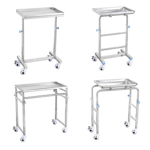 Customized Hospital Instrument Rack 304 Stainless Steel Medical Trolley Treatment Tray Irregular Shape 30kg Capacity - Product Image 5