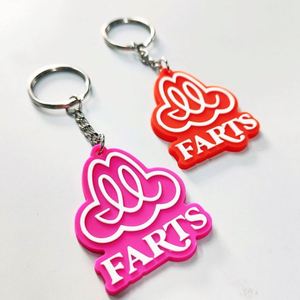 OEM Custom Logo Embossed 2D 3D UV Printed Rubber Soft PVC <b>Keychain</b> Personalized Promotional Keyring - Product Image 4