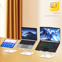 Ergonomische Draagbare Laptop Riser Geventileerde Koelstandaard Voor Macbook Pro Voor Dell Voor Hp Computers-Verstelbare Notebookhouder