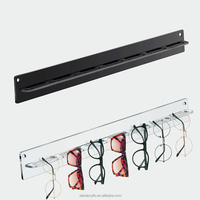 Support mural en acrylique transparent pour lunettes – Crochet de rangement mural pour lunettes de soleil, présentoir pour magasin