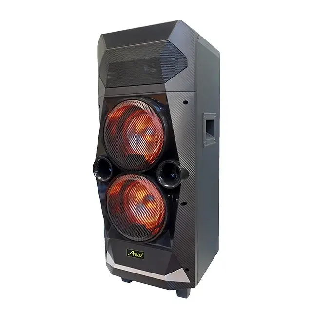 Speaker Kotak Pesta, Speaker BT Profesional Kekuatan Besar Karaoke 6 Inci dengan Lampu LED DJ Suara Speaker Isi Ulang AL9906