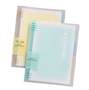 Giá Thấp Trong Suốt PP Bìa Spiral Notebook Có Thể Thay Thế Bên Trong Trang A5/B5 Đục Lỗ Fancy Notebook