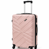Valise rigide ABS à roue unique 20/24/28 pouces, durable, pour voyage, vente en gros, logo personnalisé