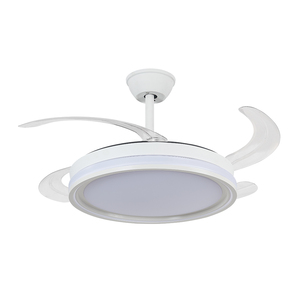 <span class=keywords><strong>Ventilador</strong></span> de <span class=keywords><strong>Techo</strong></span> Moderno de 42 Pulgadas con Aspas Retráctiles y Luces, Motor <span class=keywords><strong>Silencioso</strong></span> de Cobre, para Sala de Estar y Dormitorio, 72W - Product Image 1