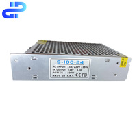Fuente de Alimentación Conmutada SMPS de 24V 100W 4.2A para Interiores, Controlador LED para Tiras de Luz LED y CCTV con Salida de Luz Constante