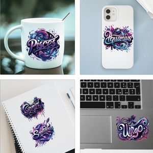 Autocollants 3D UV étanches pour transfert thermique sur tasses, gobelets et verres – Signes du zodiaque et horoscopes – Vente en gros - Product Image 6