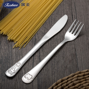 18/10 Thép Không Gỉ Dễ Thương Động Vật Mô Hình Phim Hoạt Hình <span class=keywords><strong>Flatware</strong></span> <span class=keywords><strong>Set</strong></span> Cho Trẻ Em Cho Trở Lại Trường Học Sinh Nhật Bên - Product Image 5