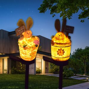 Lámpara Solar para Jardín con Forma de Conejo, Luz LED Blanca Cálida para Exteriores, Patio, Jardín, Certificación ROHS - Product Image 3