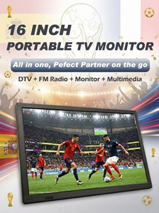 15.4 Inches <b>Mini</b> Portable Android LED LCD Smart <b>TV</b> 12V ATSC ISDB USB Built-in Battery HD FHD Definition Portable Radio <b>Tv</b> - Product Image 5