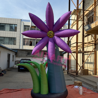 Ballon gonflable géant de 12 pieds de haut avec ventilateur intégré, facile à installer pour la décoration extérieure
