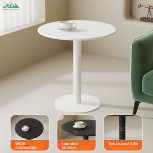 Tavolo Quadrato da Esterno Wayon in Metallo <span class=keywords><strong>Nero</strong></span> con Base a Croce a Quattro Gambe per Giardino, Patio, Caffè e Ristorante - Product Image 4