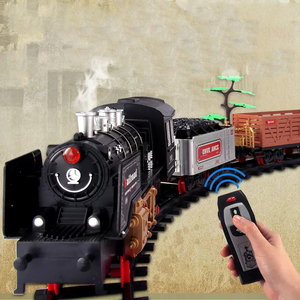 Juguete de simulación de vapor eléctrico para niños, tren pequeño supergrande con Control remoto, puede fumar, Riel de alta velocidad - Product Image 4