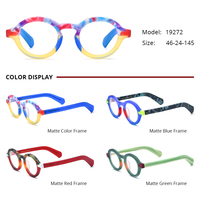 Monture de lunettes Borregls en acétate mat pour femme, lunettes de vue multicolores de haute qualité, style rétro rond, lunettes optiques homme 19272