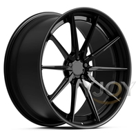 Jantes de course en alliage d'aluminium forgé 2 pièces YJOY personnalisées, neuves, noir brillant, 18-26 pouces, compatibles avec Carrera 992, garantie 1 an
