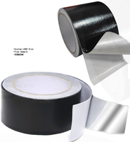 Ruban adhésif en aluminium noir imperméable et résistant à l'eau, activé par l'eau, pour conduits de climatisation (ventilation, chauffage, air conditionné) - Vente en gros