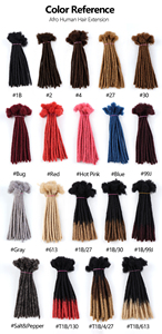 Meches Naturelle rastas dreadlocks tóc con người 0.6cm loc mở rộng handmade ổ khóa tóc tự nhiên Crochet dreadlocks bện tóc - Product Image 6