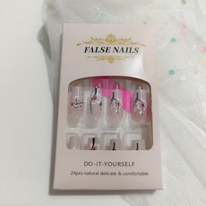 <span class=keywords><strong>Ongles</strong></span> pressés floraux brillants printemps-été, <span class=keywords><strong>faux</strong></span> <span class=keywords><strong>ongles</strong></span> de longueur moyenne à courte, style chinois avec paillettes de fleurs de pêcher, art des <span class=keywords><strong>ongles</strong></span> réutilisable - Product Image 3