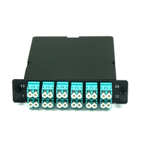 Cassette de Fibra Óptica de Aluminio Multimodo MPO/MTP LC OM3/OM4 de 12/24 Fibras para Sistema de Cableado de Red de Centro de Datos 5G
