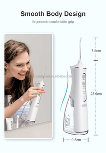 Chất lượng tốt nhất nước uống Irrigator <span class=keywords><strong>Flosser</strong></span> điện 300ml bể nước <span class=keywords><strong>Flosser</strong></span> với vòi phun Adapter - Product Image 3