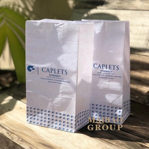 Sacs en papier personnalisés avec logo imprimé, écologiques, résistants à la graisse, <span class=keywords><strong>pour</strong></span> les vomissements, les médicaments, les pharmacies, les ordonnances - Product Image 2