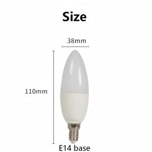 Bombilla LED Comax para Interiores, Tipo Vela, Base <span class=keywords><strong>E14</strong></span>, 3W-5W, 2700K-6500K, Temperatura de Color, Plástico, CA 85-265V, Iluminación Residencial, CRI>80, 100lm/<span class=keywords><strong>W</strong></span> - Product Image 2