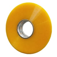Ruban adhésif BOPP transparent jaune personnalisé avec logo, résistant à l'eau, à activation par l'eau, acrylique, simple face, pour la fermeture des cartons