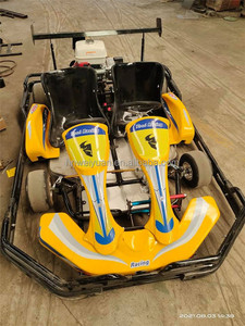 Kart de course professionnel à double poste à châssis robuste, à essence, pour piste, équipement de <span class=keywords><strong>karting</strong></span> commercial extérieur - Product Image 2